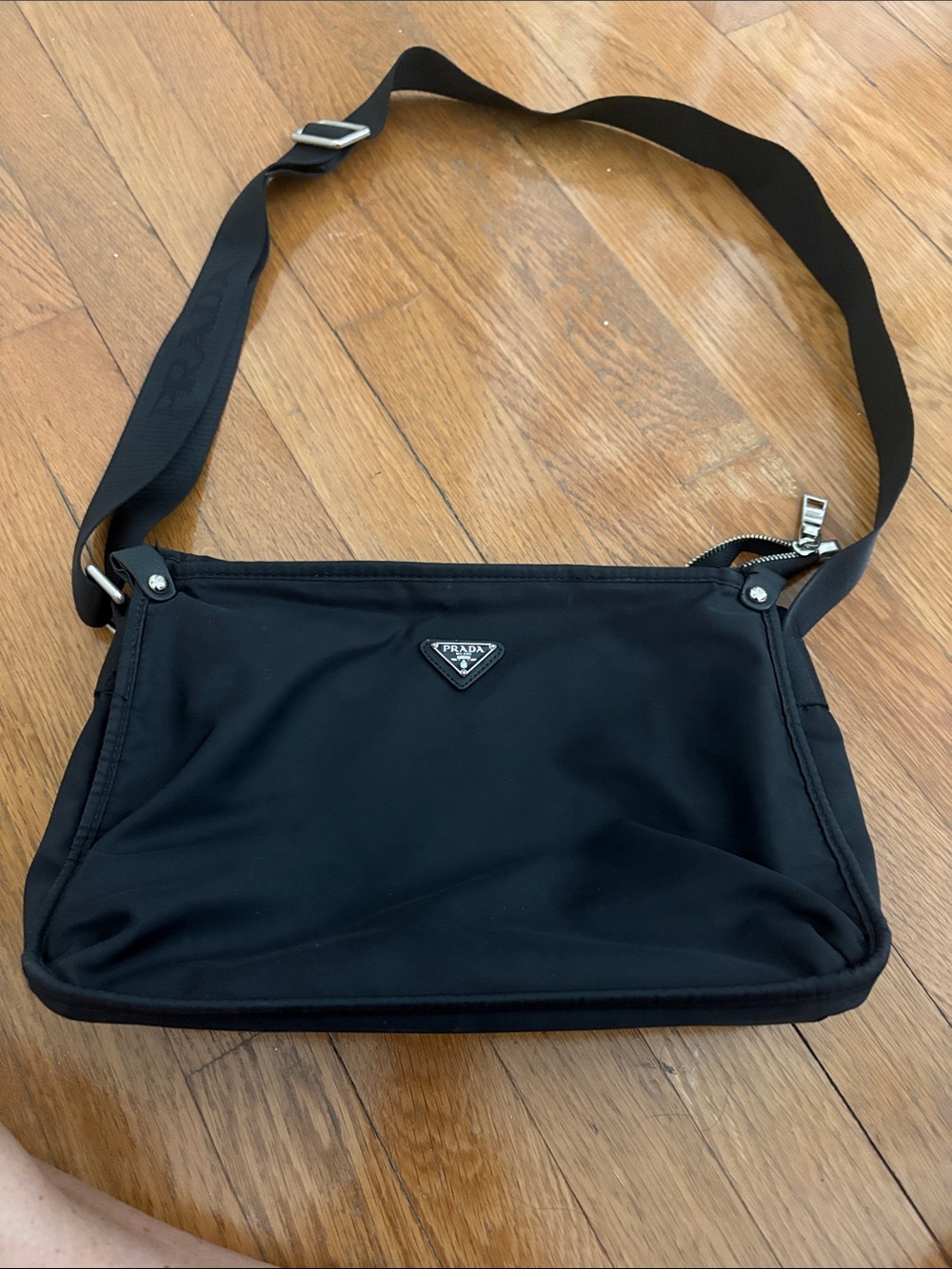 Prada Black Nylon Shoulder Crossbody Bag